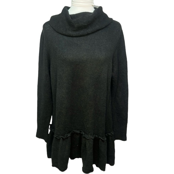 Umgee Cowl Neck Tunic Sweater Dress - Picture 1 of 6